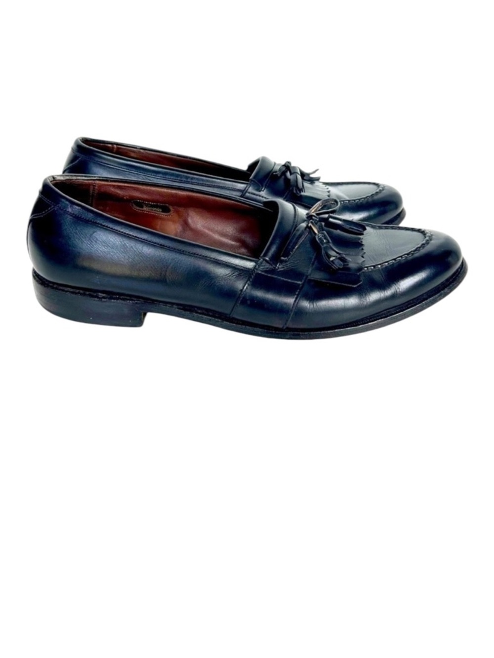 ALLEN Edmonds Black Chelsea Kiltie Tassel Loafer